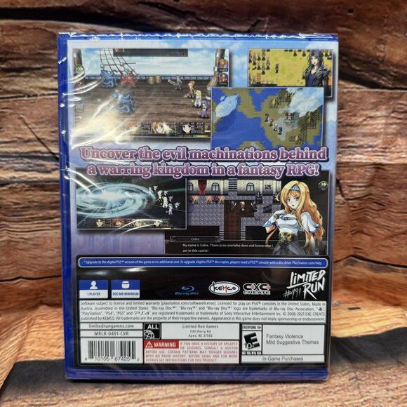 Asdivine Saga PS4 Video Game Limited Run #491 KEMCO JRPG New Sealed PlayStation main image 0